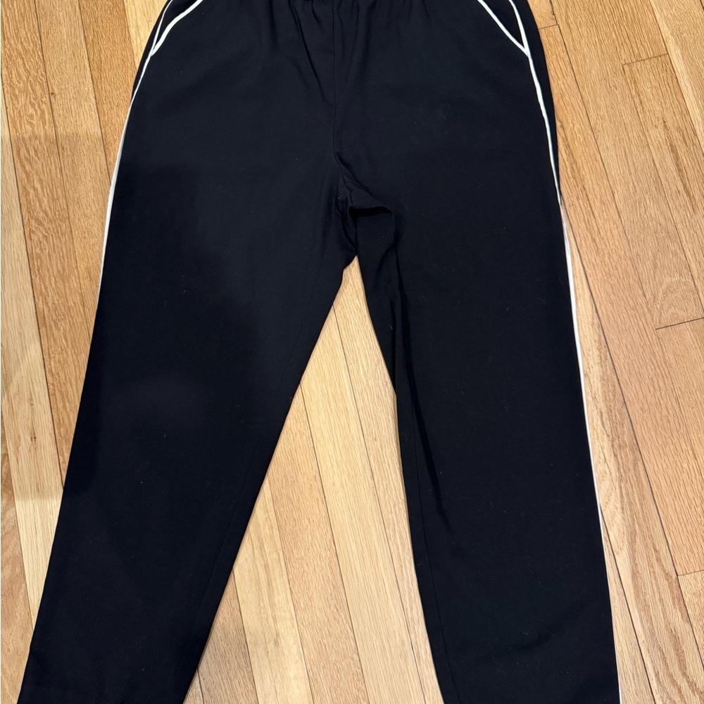 Ellen Tracy Black Pants with White Trim Detail